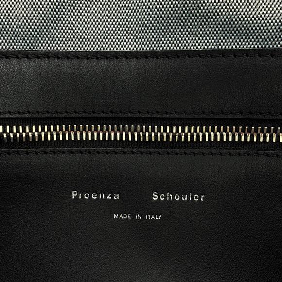 PROENZA SCHOULER XL Mixed Woven Tote Bag Red/Blue - Picture 8 of 13